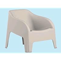 Los mejores  - Toomax Sillón de jardín de resina PETRA Z185- color blanco- 79 x 79 x 80 cm